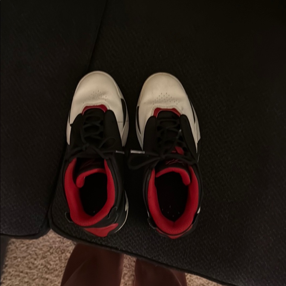 Black and Red High-Top Sneakers